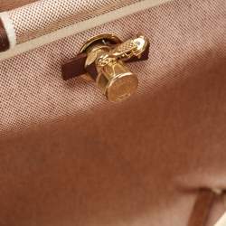 Hermes Natural/Havane Toile and Leather 2-in-1 Herbag Backpack