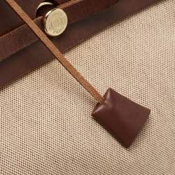 Hermes Natural/Havane Toile and Leather 2-in-1 Herbag Backpack