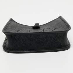 Pre Owned Hermès Noir Taurillon Clemence Leather Evelyne TPM Bag