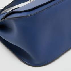 Pre Owned Hermès Blue Brighton/Capucine Swift Leather Palladium Finish Jypsiere 28 Bag