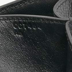 Pre Owned Hermès Black Epsom Leather Palladium Finish Constance 18 Bag