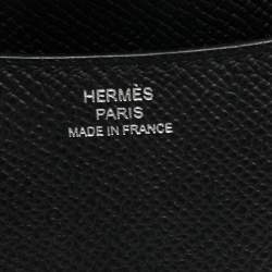 Pre Owned Hermès Black Epsom Leather Palladium Finish Constance 18 Bag