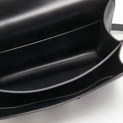 Pre Owned Hermès Black Epsom Leather Palladium Finish Constance 18 Bag