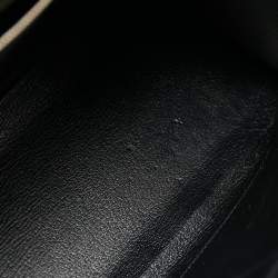 Pre Owned Hermes Black Box Leather Palladium Finish Kelly Sellier 32 Bag