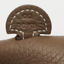 Pre Owned Hermès Etoupe Taurillon Clemence Leather Evelyne TPM 16 Bag