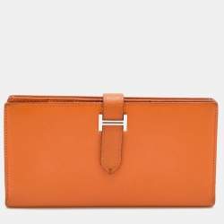 Orange Bearn Wallet in Chèvre Leather with Palladium Hardware, 2013, The  Art of Giving: The Luxury Wish List, 2020