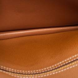 Pre Owned Hermés Gold Epsom Leather Bearn Gusset Wallet