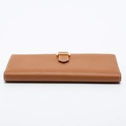 Pre Owned Hermés Gold Epsom Leather Bearn Gusset Wallet