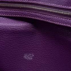 Hermès  Cyclamen Chevre Mysore Leather Palladium Finish Bearn Wallet