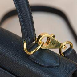 Hermes Black Togo Leather Gold Hardware Kelly 25 Bag 