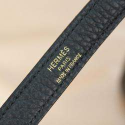 Hermes Black Togo Leather Gold Hardware Kelly 25 Bag 