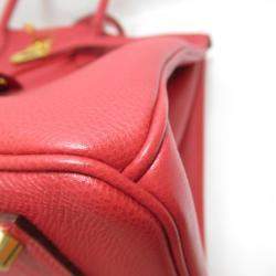 Hermes Red Courchevel Leather Gold Hardware Birkin 40 Bag 