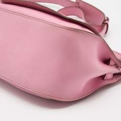 Pre Owned Hermes Pink Swift Leather Palladium Finish Jypsiere 28 Bag