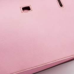 Pre Owned Hermes Pink Swift Leather Palladium Finish Jypsiere 28 Bag
