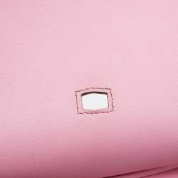 Pre Owned Hermes Pink Swift Leather Palladium Finish Jypsiere 28 Bag
