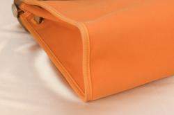 Pre Owned Hermes Orange  Leather Herbag 31 Shoulder Bag 