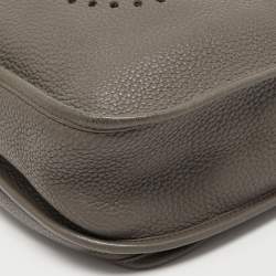 Pre Owned Hermes Etain Clemence Leather Evelyne III GM Bag