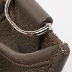 Pre Owned Hermes Etain Clemence Leather Evelyne III GM Bag