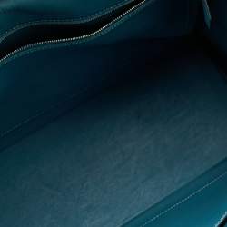Hermes Bleu Jean Swift Leather Palladium Finish Kelly 35 Bag