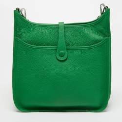 Pre Owned Hermès Bamboo Clemence Leather Evelyne III PM Bag