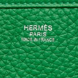 Pre Owned Hermès Bamboo Clemence Leather Evelyne III PM Bag