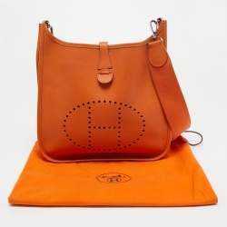 Hermes Orange Epsom Leather Evelyne I PM Bag