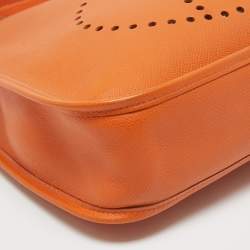 Hermes Orange Epsom Leather Evelyne I PM Bag