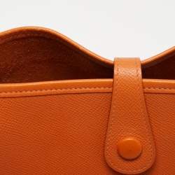 Hermes Orange Epsom Leather Evelyne I PM Bag