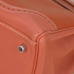 Hermes Sanguine Swift Leather Palladium Hardware Ghillies Retourne Kelly 32 Bag