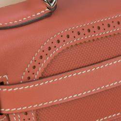 Hermes Sanguine Swift Leather Palladium Hardware Ghillies Retourne Kelly 32 Bag