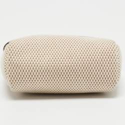 مملوكة مسبقًا Hermes Black/Beige Canvas and Leather Herbag TPM Bag