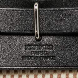 مملوكة مسبقًا Hermes Black/Beige Canvas and Leather Herbag TPM Bag