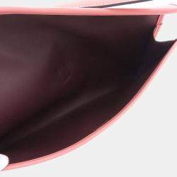Hermes Pink Swift Jige Elan 29 Clutch D Engraved