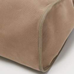 Hermés Ebene/Taupe Canvas and Leather Herbag Zip 39 Bag