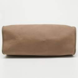 Hermés Ebene/Taupe Canvas and Leather Herbag Zip 39 Bag