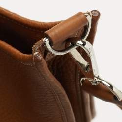 Hermes Gold Clemence Leather Evelyne III PM Bag