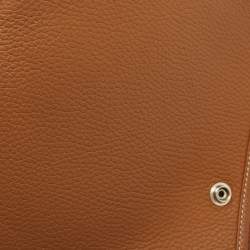 Hermes Gold Clemence Leather Evelyne III PM Bag