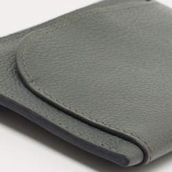 Pre Owned Hermes Bleu Orage Evercolor "Strap" Card Holder
