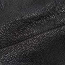 Pre Owned Hermes Black Clemence Leather Palladium Finish Lindy 30 Bag