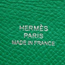 Hermes Bambou Epsom Leather Calvi Card Holder