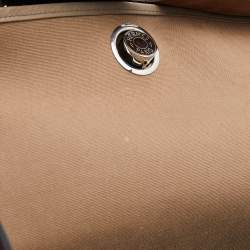 Pre Owned Hermes Ebene Etoupe Canvas and Leather Herbag Zip 39 Bag