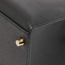 Hermès Black Epsom Leather Gold Finish Kelly Sellier 35 Bag
