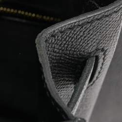 Hermès Black Epsom Leather Gold Finish Kelly Sellier 35 Bag