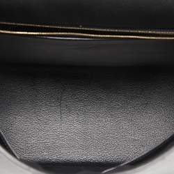 Hermès Black Epsom Leather Gold Finish Kelly Sellier 35 Bag