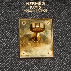 Hermès Black Epsom Leather Gold Finish Kelly Sellier 35 Bag