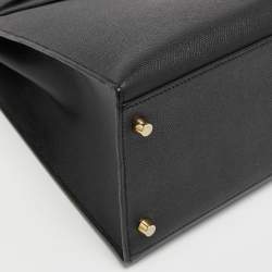 Hermès Black Epsom Leather Gold Finish Kelly Sellier 35 Bag