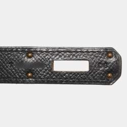 Hermès Black Epsom Leather Gold Finish Kelly Sellier 35 Bag