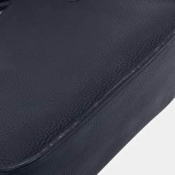 Pre Owned Hermes Blue Indigo Taurillon Clemence Leather Jypsiere 28 Bag