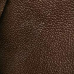 Hermes Chocolat Togo Leather Evelyne III PM Bag