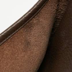 Hermes Chocolat Togo Leather Evelyne III PM Bag